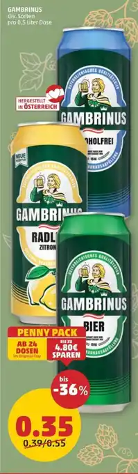 PENNY GAMBRINUS Angebot