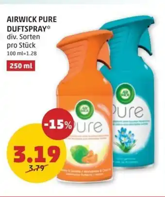 PENNY AIRWICK PURE DUFTSPRAY Angebot