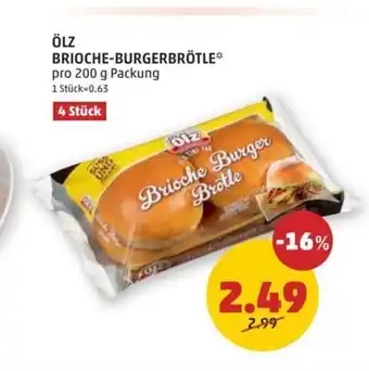 PENNY ÖLZ BRIOCHE-BURGERBRÖTLE Angebot