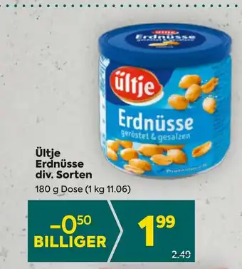 Billa Ültje Erdnüsse div. Sorten Angebot