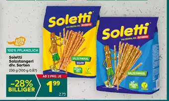 Billa Soletti Salzstangerl div. Sorten Angebot