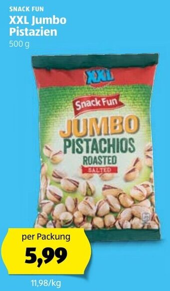 Hofer XXL Jumbo Pistazien 500g Angebot