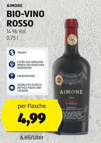 Hofer AIMONE BIO-VINO ROSSO Angebot