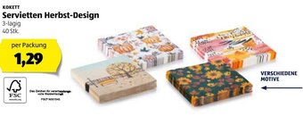 Hofer Servietten Herbst-Design Angebot