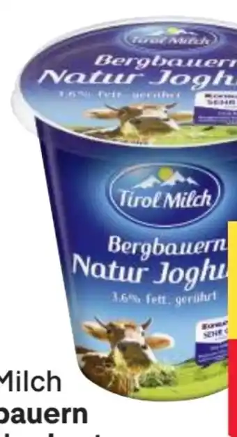 MPreis Bergbauern Naturjoghurt Angebot