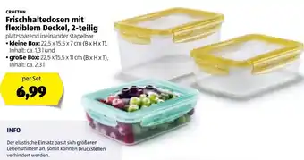 Hofer Frischhaltedosen Mit Flexiblem Deckel, 2-Teilig Angebot
