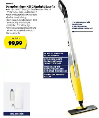 Hofer Dampfreiniger KST 2 Upright Easyfix Angebot