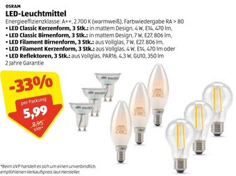 Hofer LED-Leuchtmittel Angebot