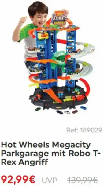 Smyths Toys Hot Wheels Megacity Parkgarage Mit Robo T-Rex Angriff Angebot