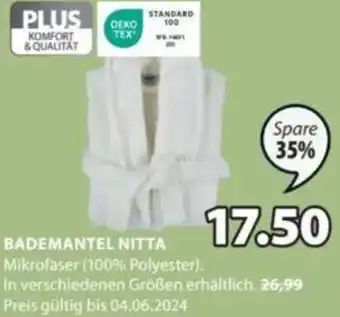 JYSK BADEMANTEL NITTA Angebot