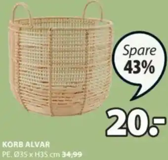 JYSK KORB ALVAR Angebot