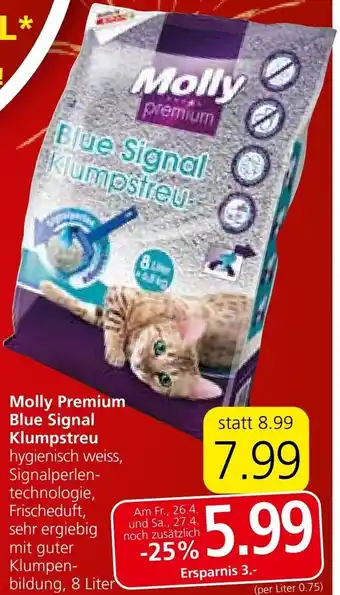 Spar Molly Premium Blue Signal Klumpstreu Angebot