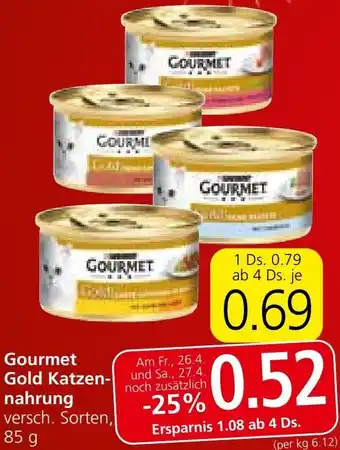 Spar Gourmet Gold Katzen- nahrung Angebot