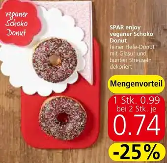 Spar SPAR enjoy veganer Schoko Donut Angebot