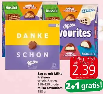 Spar Sag es mit Milka Pralinen Angebot