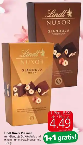 Spar Lindt Nuxor Pralinen Angebot