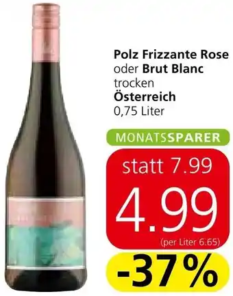 Spar Polz Frizzante Rose oder Brut Blanc Angebot