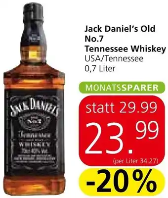 Spar Jack Daniel's Old No.7 Tennessee Whiskey Angebot