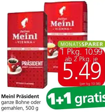 Spar Meinl Präsident Angebot