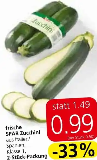 Spar frische SPAR Zucchini Angebot