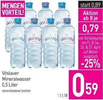 Sutterlüty Vöslauer Mineralwasser 0,5 Liter Angebot