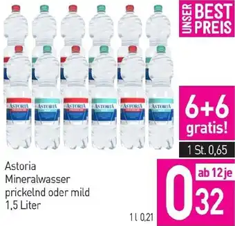 Sutterlüty Astoria Mineralwasser prickelnd oder mild 1,5 Liter Angebot