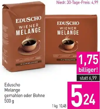 Sutterlüty Eduscho Melange gemahlen oder Bohne Angebot