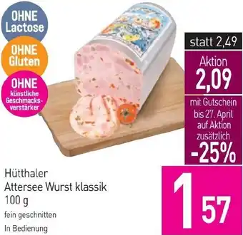 Sutterlüty Hütthaler Attersee Wurst klassik Angebot