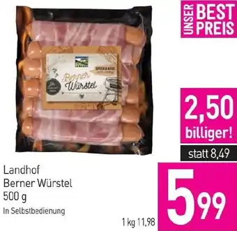 Sutterlüty Landhof Berner Würstel 500 g Angebot