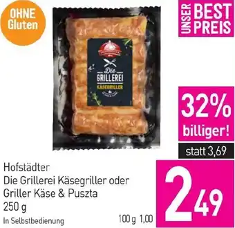 Sutterlüty Hofstädter Die Grillerei Käsegriller oder Griller Käse & Puszta 250 g Angebot