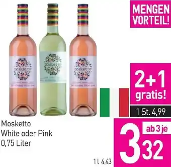 Sutterlüty Mosketto White oder Pink 0,75 Liter Angebot