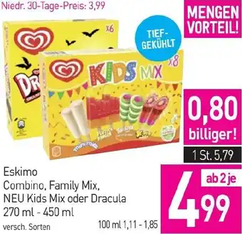 Sutterlüty Eskimo Combino, Family Mix, NEU Kids Mix oder Dracula 270 ml - 450 ml Angebot