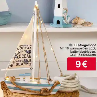 Woolworth LED-Segelboot Angebot