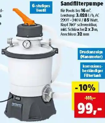 Thomas Philipps Sandfilterpumpe Angebot