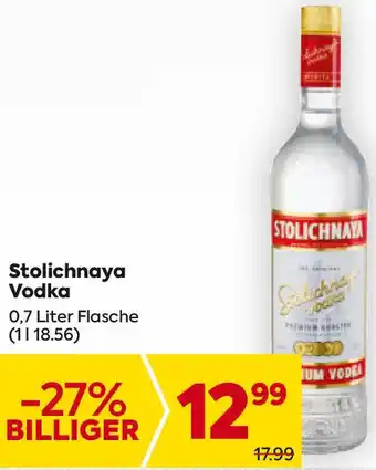 Billa Stolichnaya Vodka Angebot