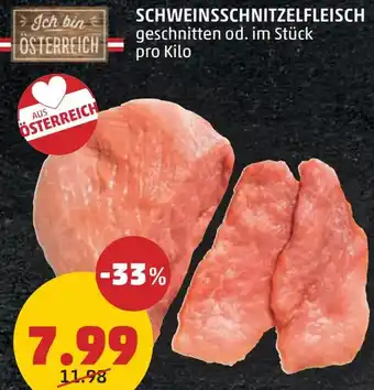 PENNY SCHWEINSSCHNITZELFLEISCH Angebot