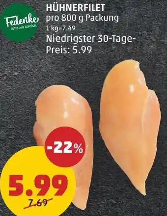 PENNY HÜHNERFILET Angebot