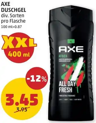 PENNY AXE DUSCHGEL Angebot