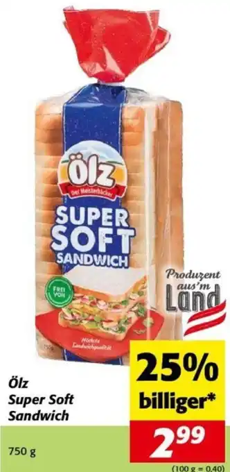 Nah&Frisch Ölz Super Soft Sandwich Angebot