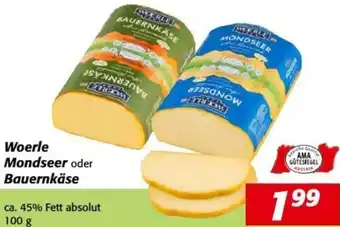 Nah&Frisch Woerle Mondseer oder Bauernkäse Angebot