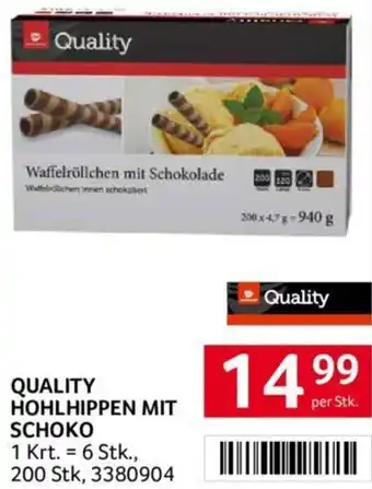 Transgourmet QUALITY HOHLHIPPEN MIT SCHOKO Angebot