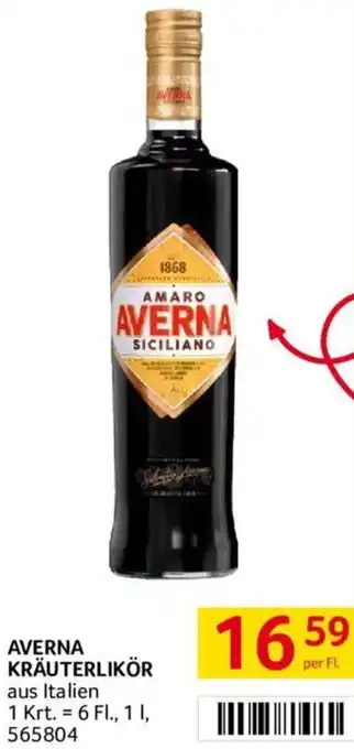 Transgourmet AVERNA KRÄUTERLIKÖR Angebot