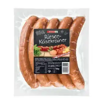 Spar Spar BBQ Riesen Käsekrainer SPAR 700 Gramm 1 Packung Angebot