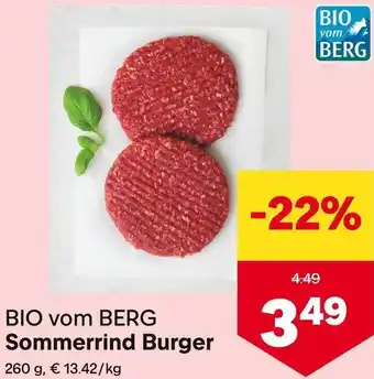 MPreis BIO vom BERG Sommerrind Burger Angebot