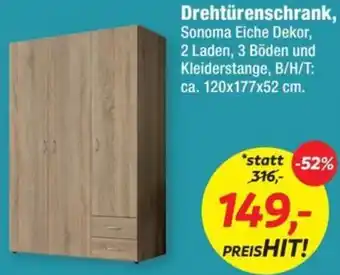 Möbel Ludwig Drehtürenschrank Angebot