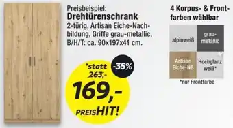 Möbel Ludwig Drehtürenschrank Angebot