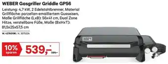 Lagerhaus WEBER Gasgriller Griddle GP56 Angebot