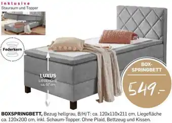 Möbel Ludwig BOXSPRINGBETT Angebot