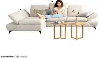 Polstermöbel Fischer ECKSOFA STOFF Angebot