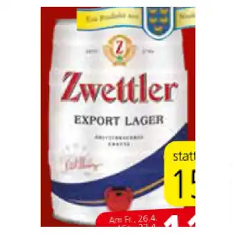 Spar Zwettler Export Lager SPAR 5 Liter 1 Dose Angebot